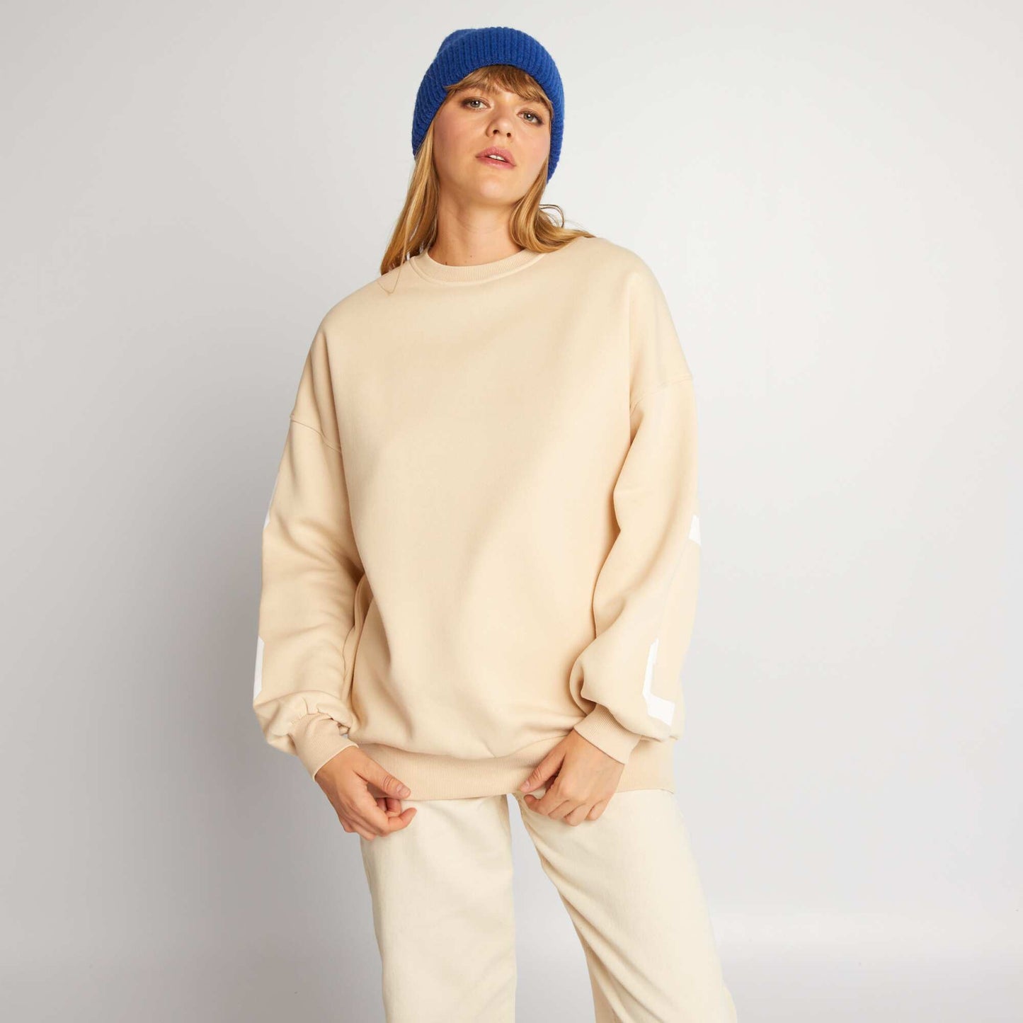 Sweat en molleton Beige