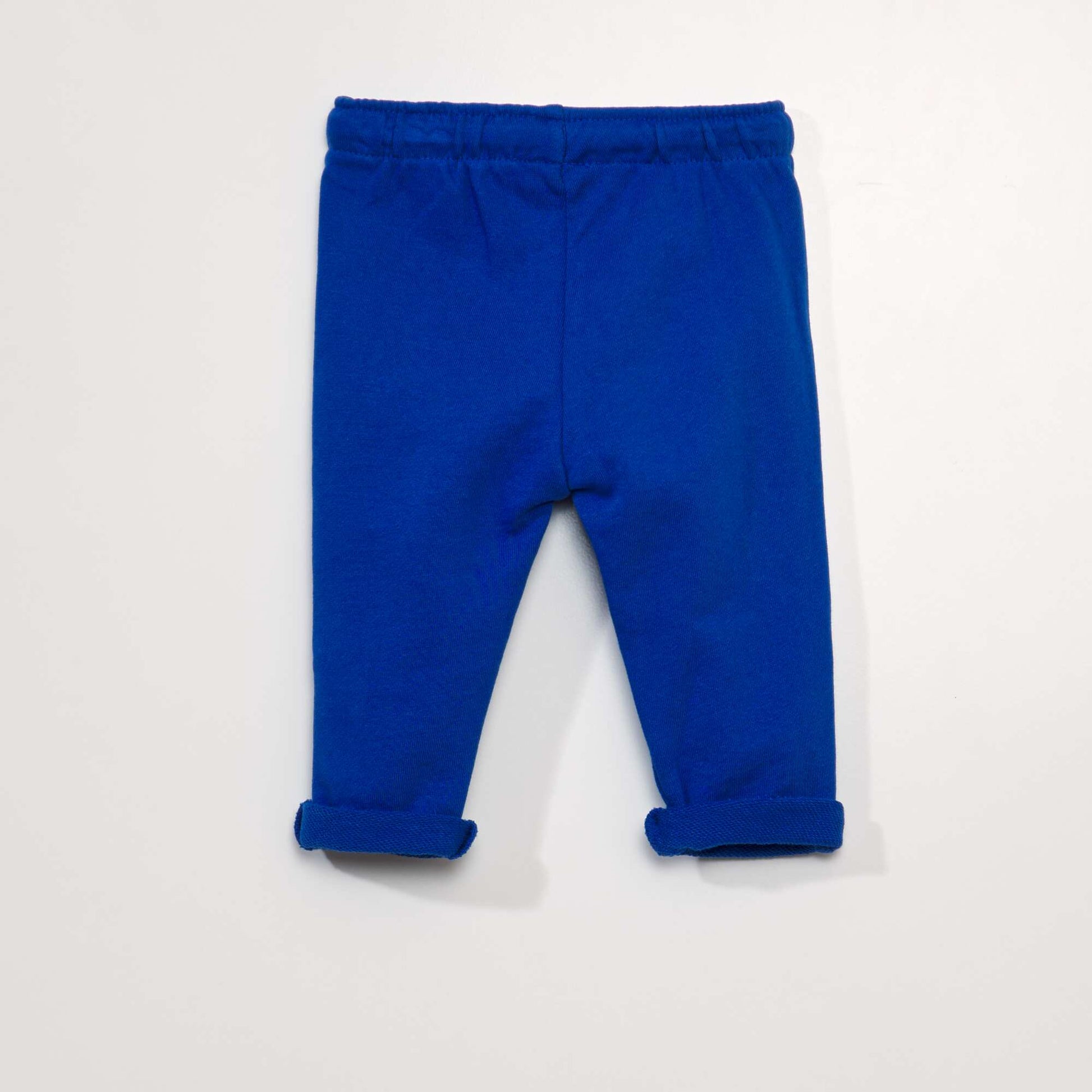 Pantalon jogging en french terry Bleu lectrique