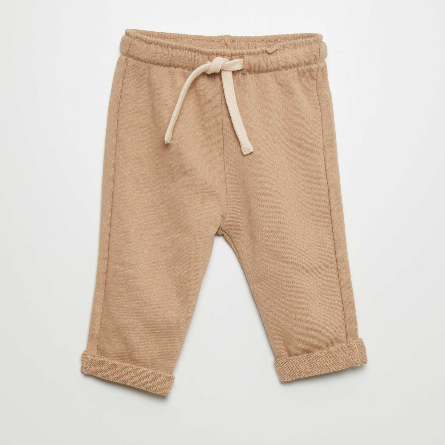 Pantalon jogging en french terry Beige