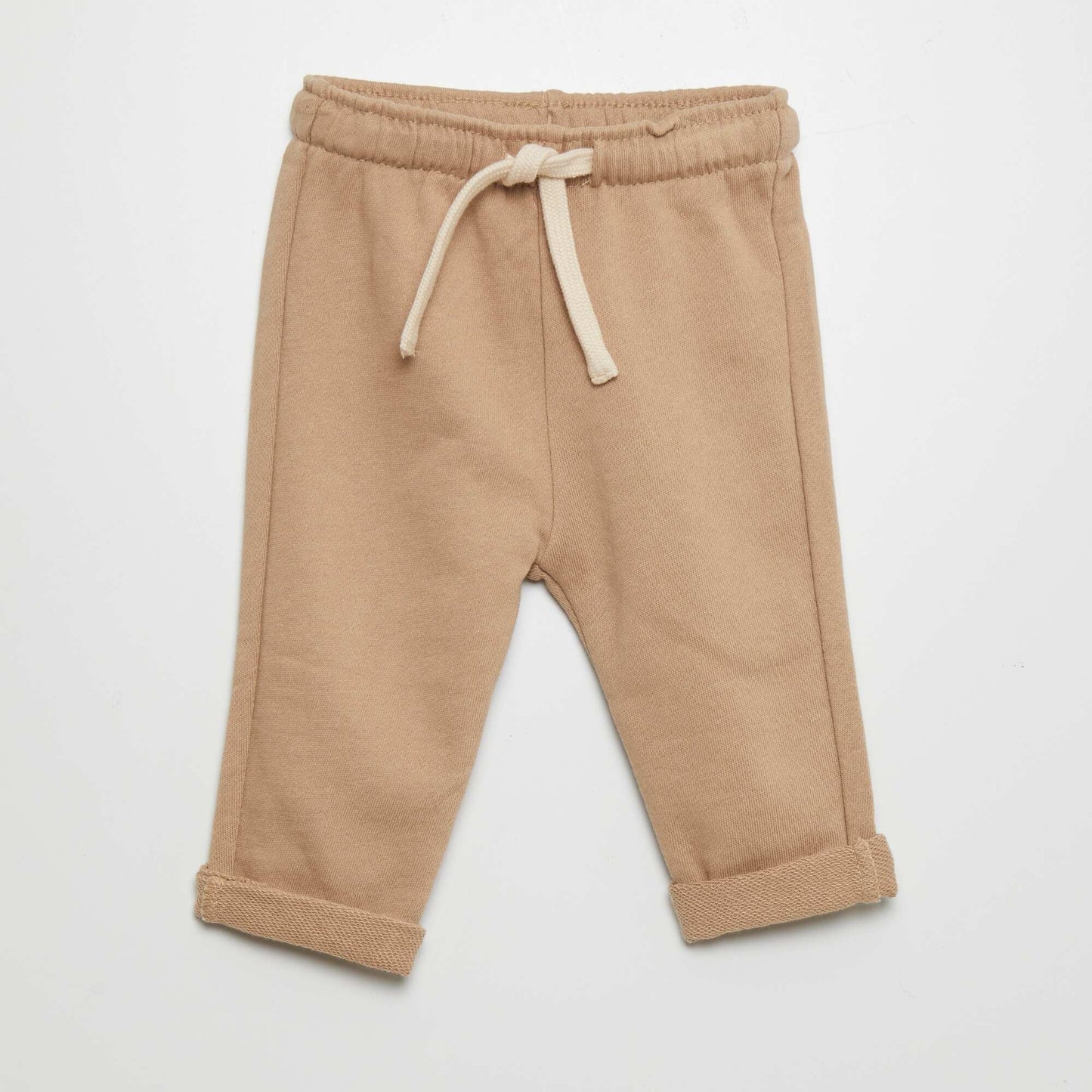 Pantalon jogging en french terry Beige