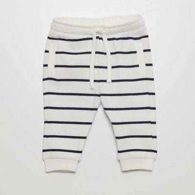 Pantalon de jogging motif Blanc