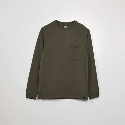 T-shirt pais manches longues Kaki