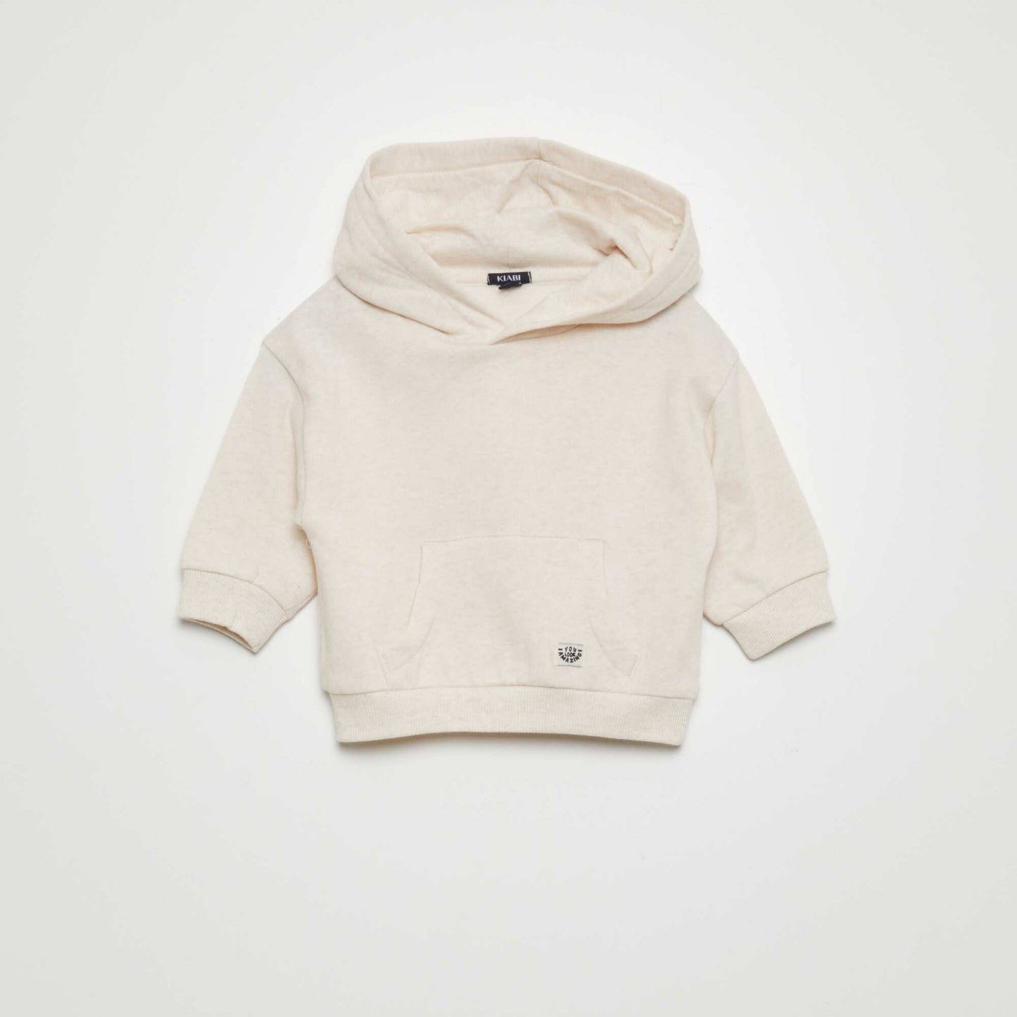 Sweat capuche Beige