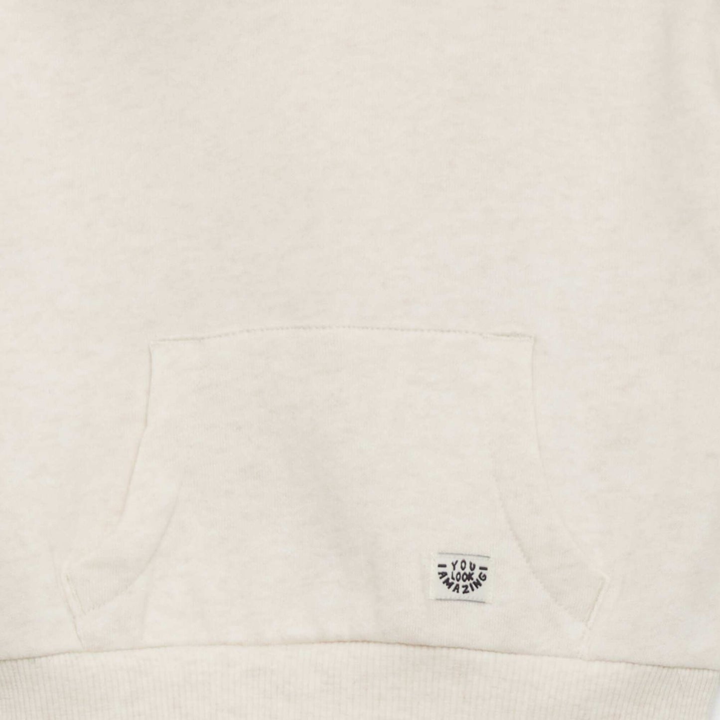 Sweat capuche Beige