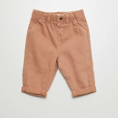 Pantalon style paper bag Orange