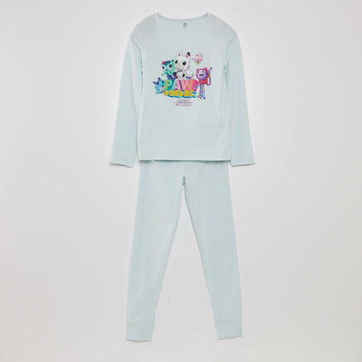 Pyjama long - 'Gabby et la maison magique' - 2 pi ces Bleu ciel