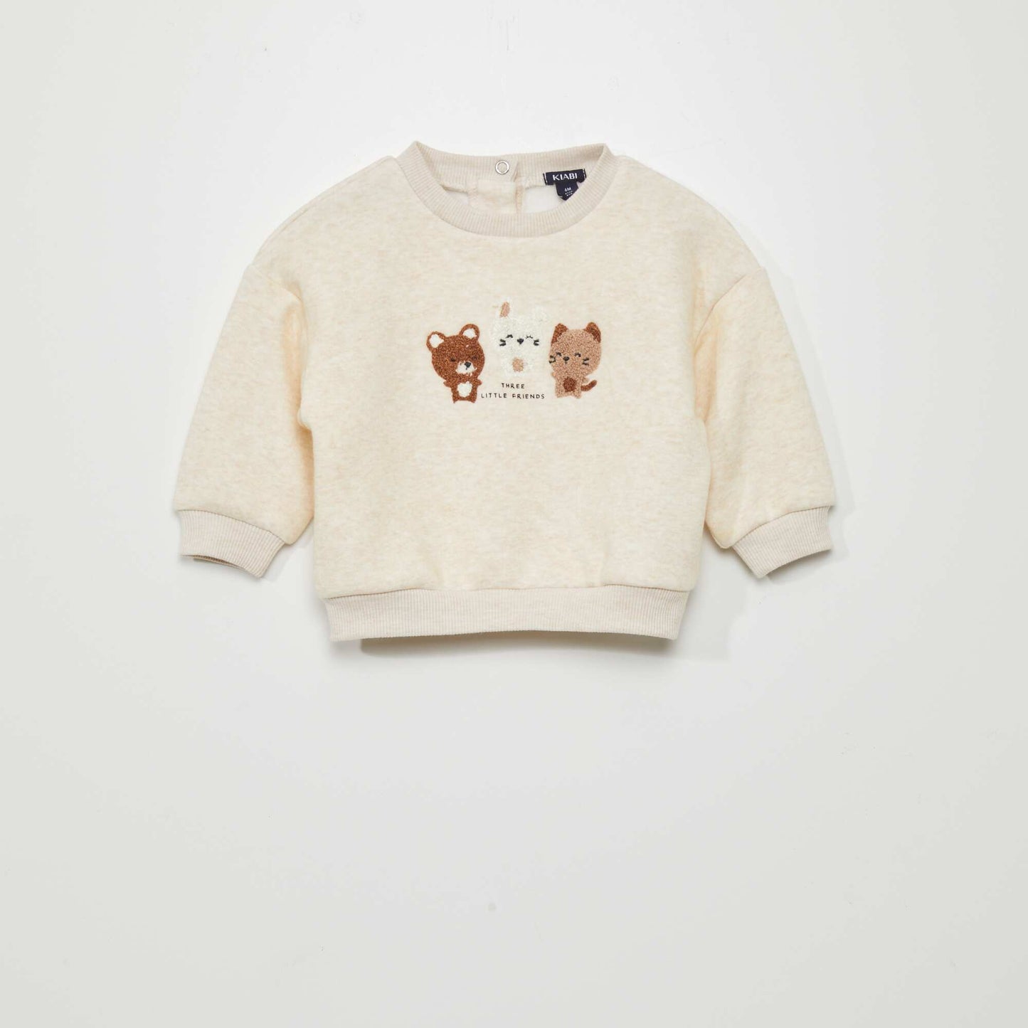 Sweat imprim Beige