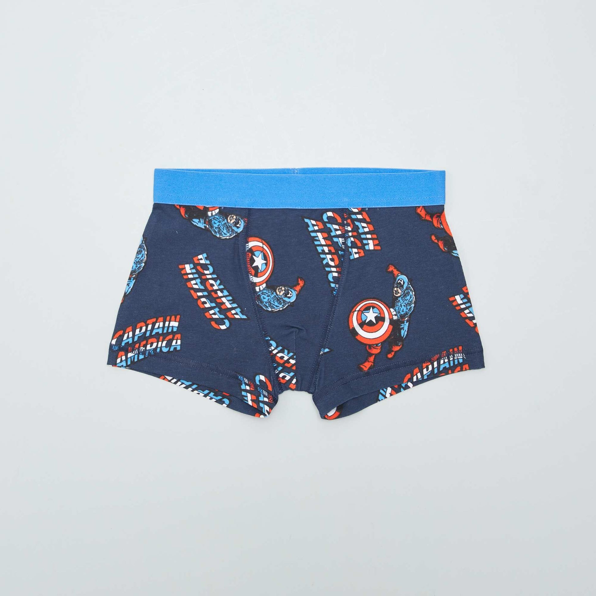 Lot 2 boxers 'Captain America' Bleu