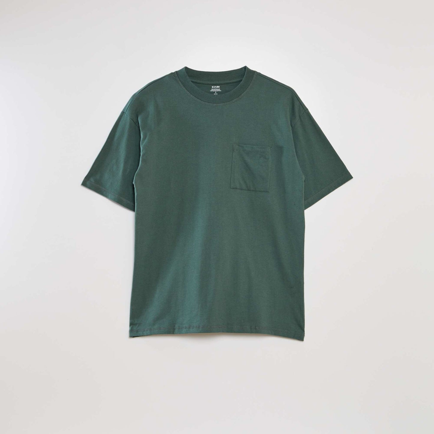 Tee-shirt uni coupe large Vert