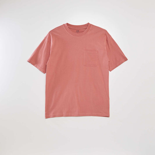 Tee-shirt uni coupe large Rose