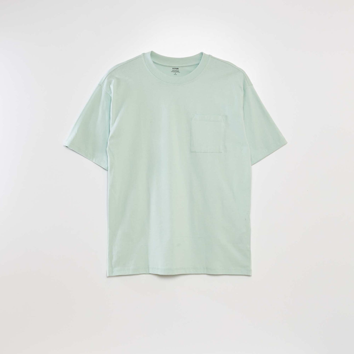 Tee-shirt uni coupe large bleu