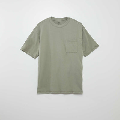 Tee-shirt uni coupe large Vert