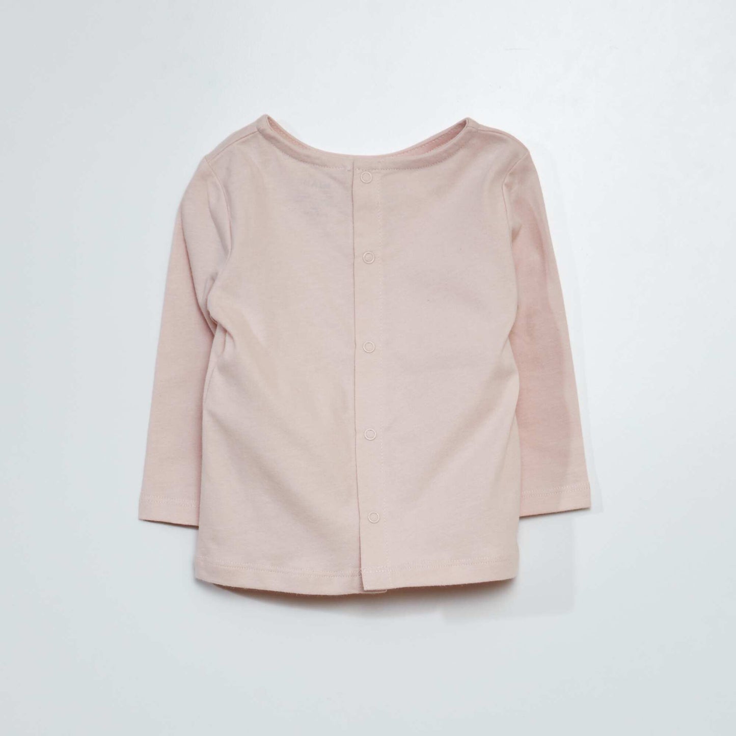 Tee-shirt manches longues imprim en bouclette Rose