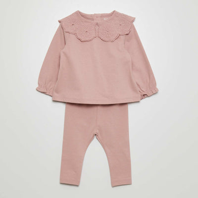 Ensemble t-shirt + legging - 2 pi ces Violet
