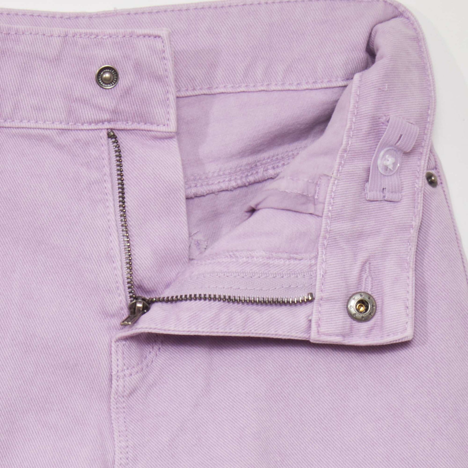 Jean wide leg taille haute Violet