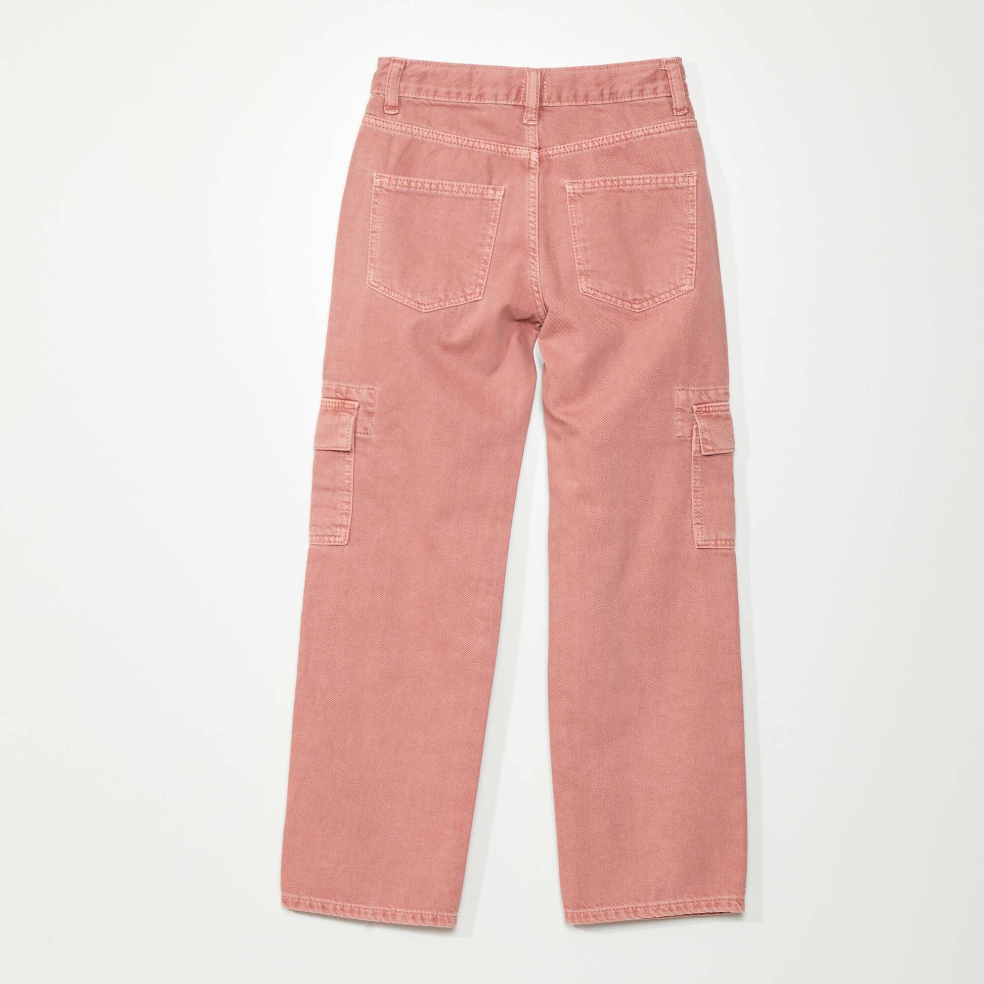 Jean large avec poches sur les c t s ROSE
