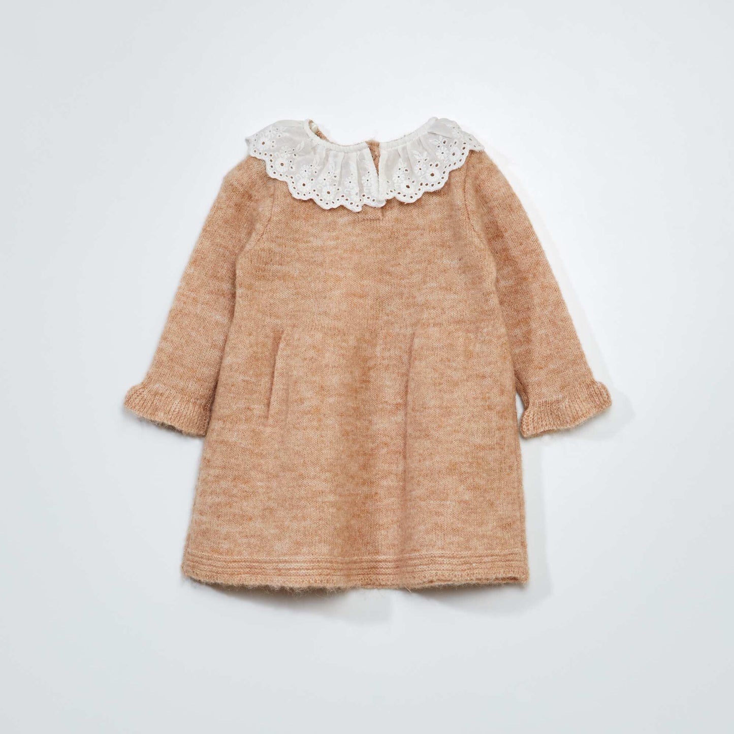 Robe en maille tricot Beige