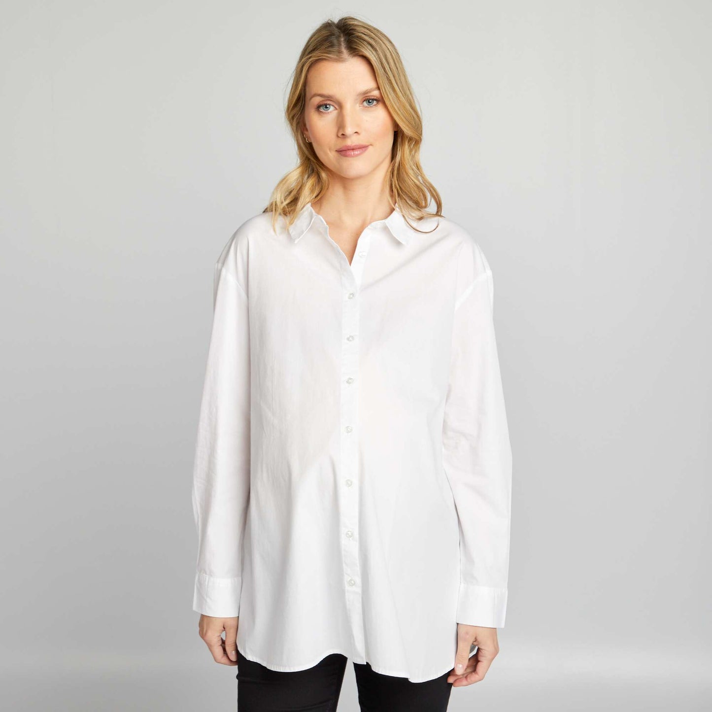 Chemise oversize de maternit blanc