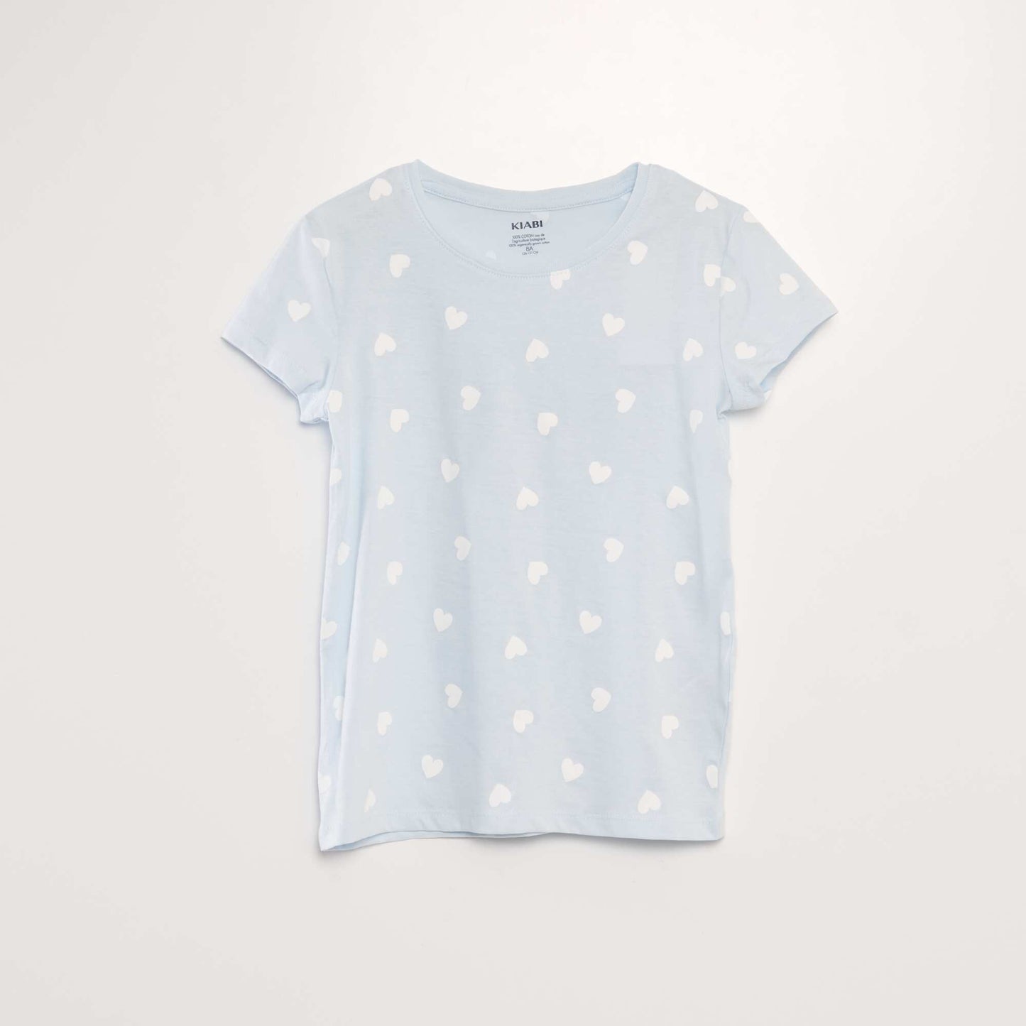 Ensemble de pyjama : T-shirt + short - 2 pi ces Bleu clair