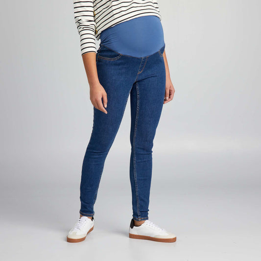 Jegging grossesse avec bandeau Bleu