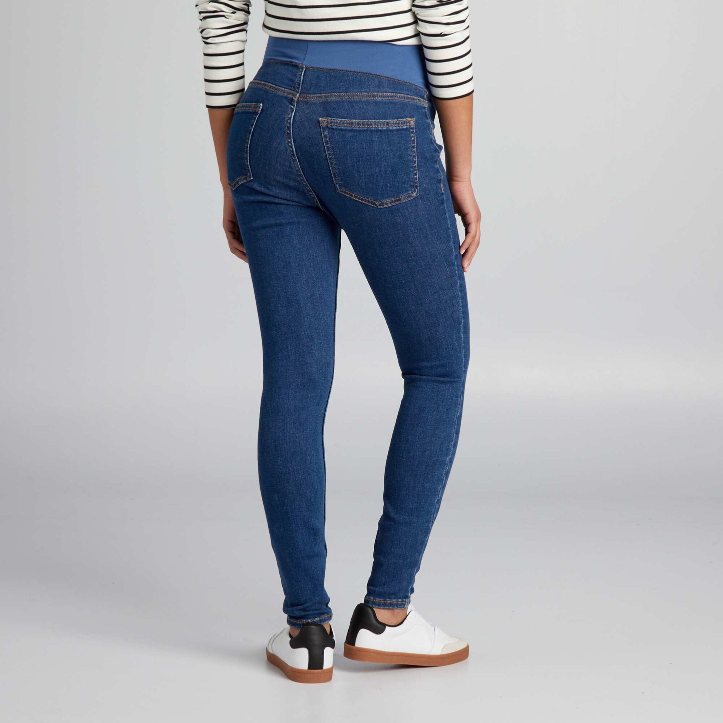 Jegging grossesse avec bandeau Bleu