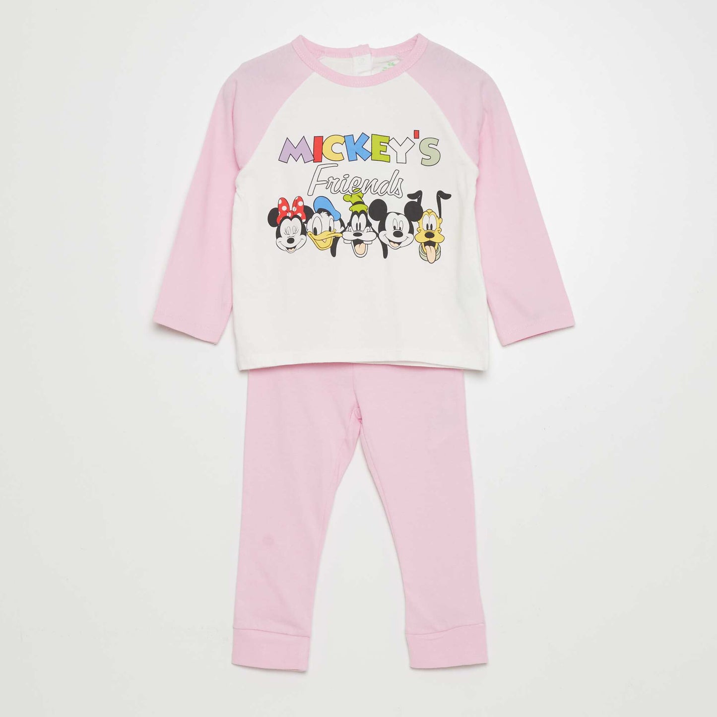 Pyjama 'Disney' t-shirt + pantalon - 2 pi ces Rose/blanc