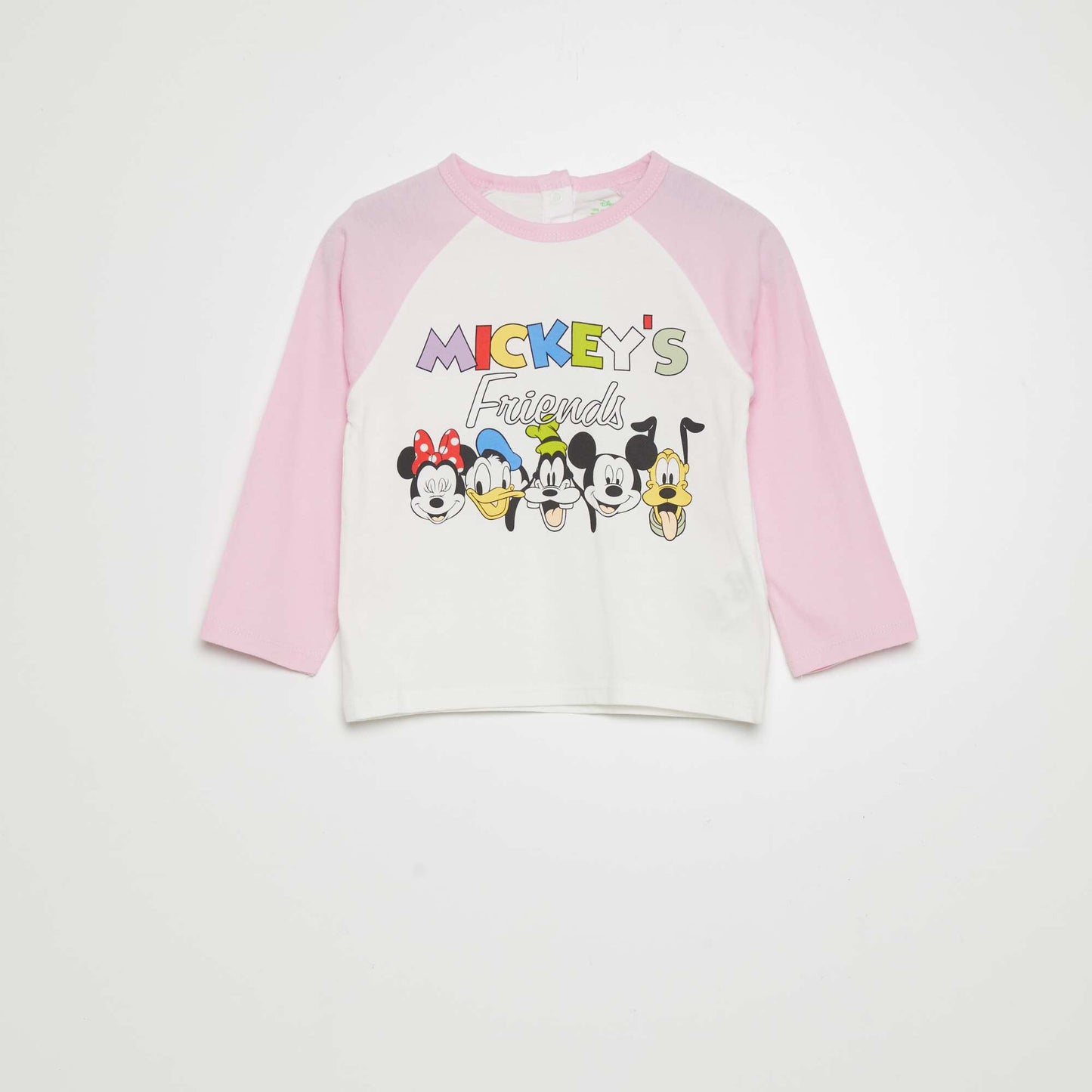 Pyjama 'Disney' t-shirt + pantalon - 2 pi ces Rose/blanc