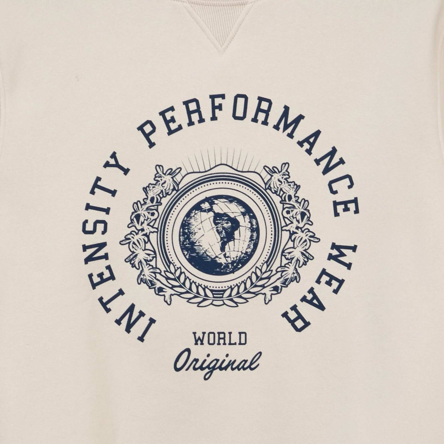 Sweat en molleton imprim Beige