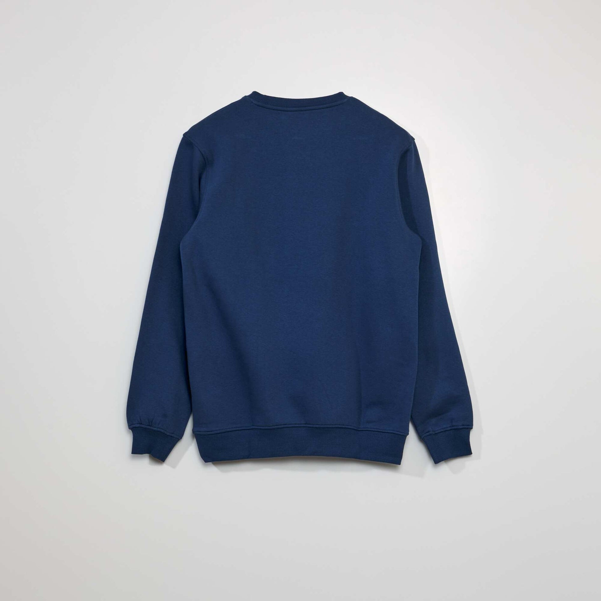 Sweat en molleton imprim Bleu