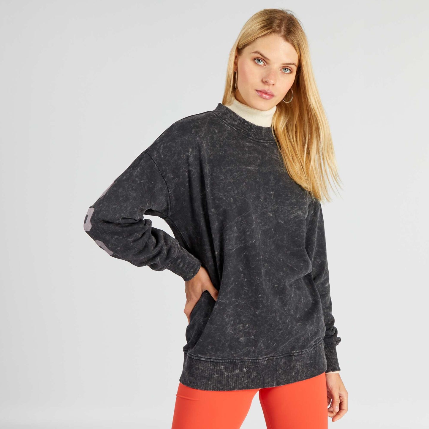 Sweat en molleton noir