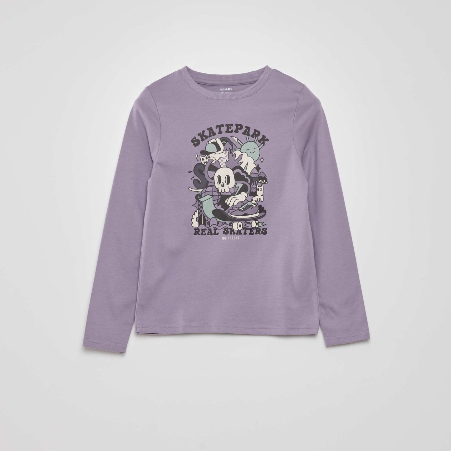 T-shirt imprim  Violet