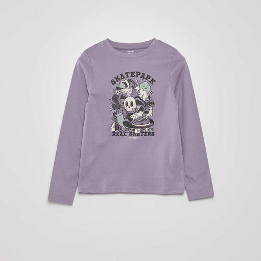 T-shirt imprimé Violet