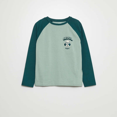 T-shirt manches longues 's oul' Vert