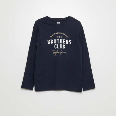 T-shirt imprim Bleu