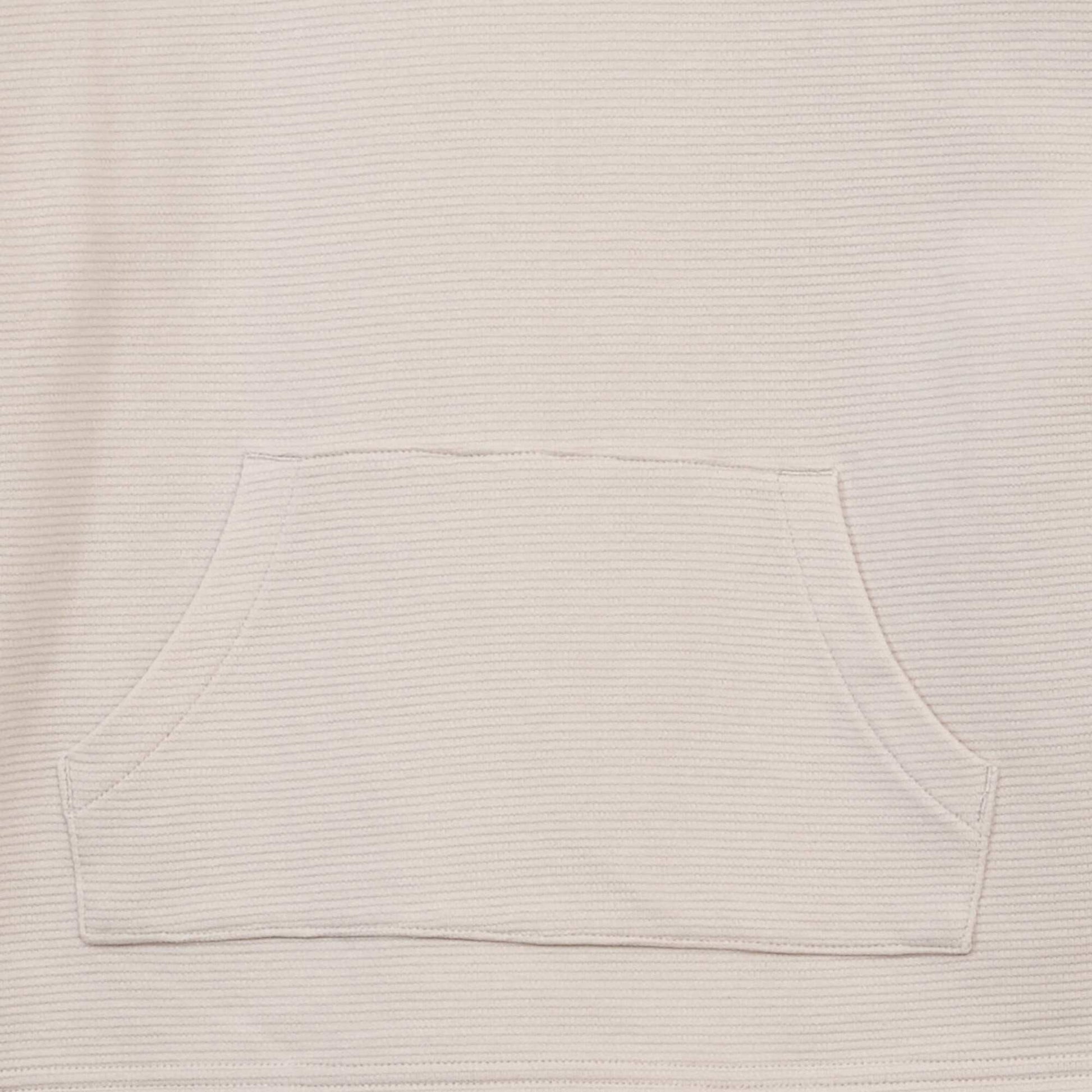 Tee-shirt maille textur e avec poche kangourou Blanc