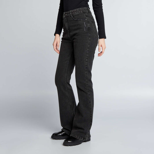 Jean flare/bootcut taille haute Noir