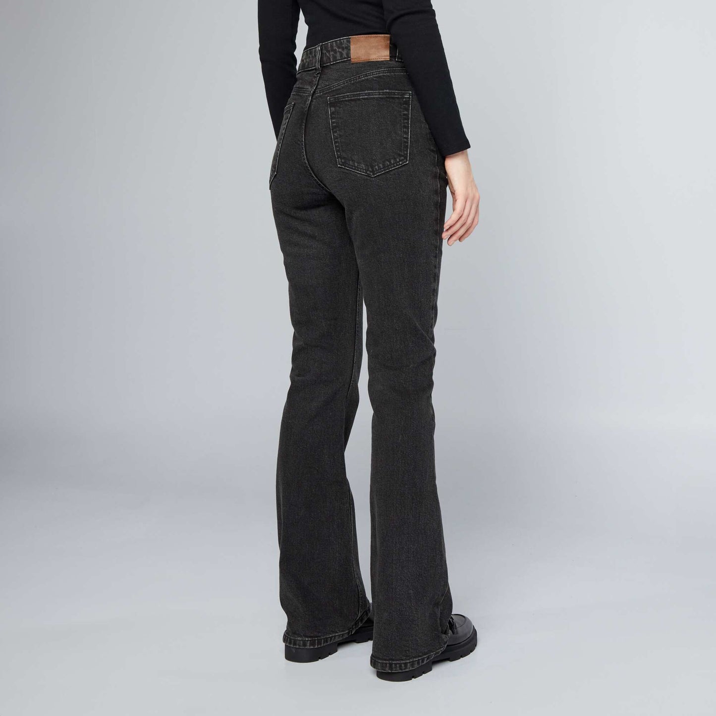 Jean flare/bootcut taille haute Noir