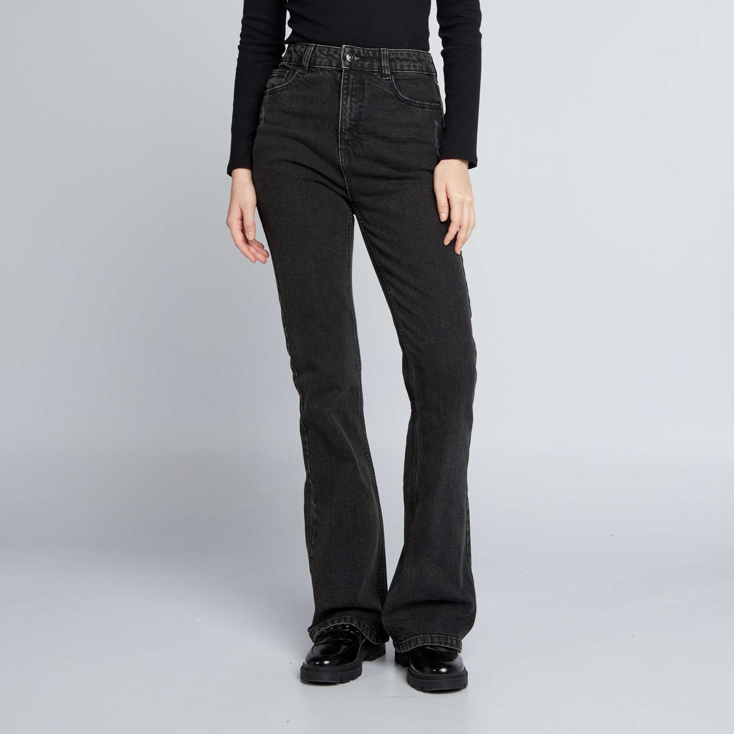 Jean flare/bootcut taille haute Noir