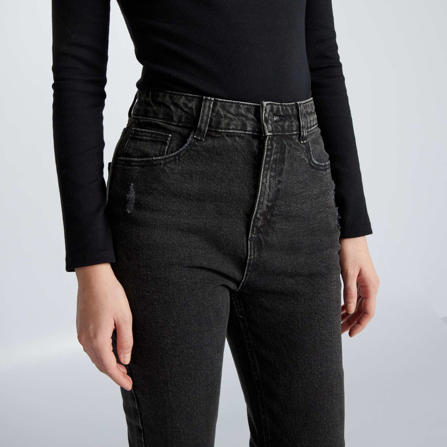 Jean flare/bootcut taille haute Noir