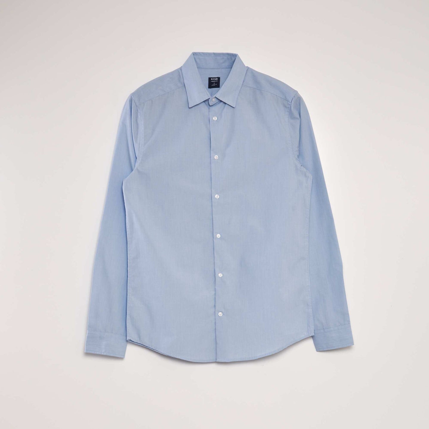 Chemise classique unie Bleu ciel