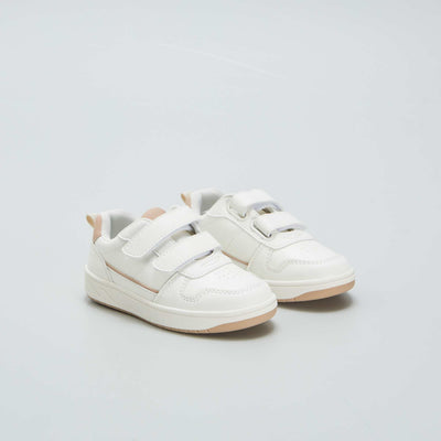 Baskets scratchs blanc