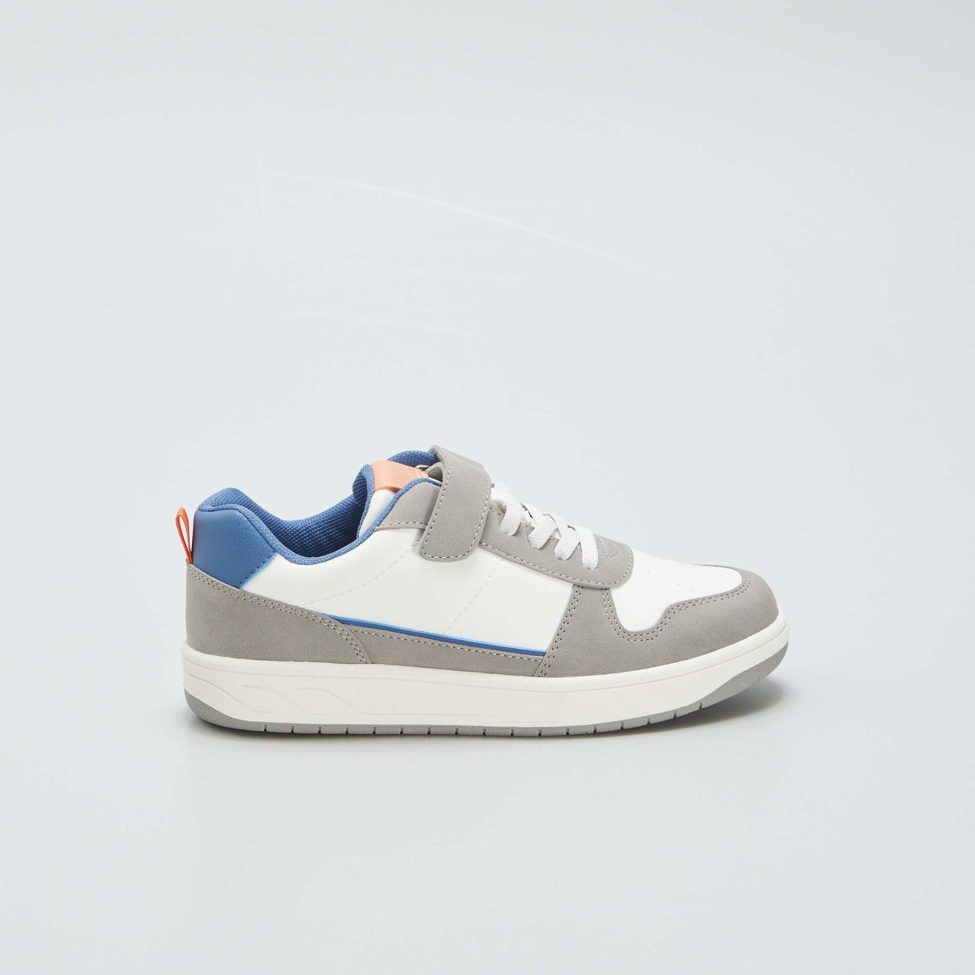 Baskets scratchs Blanc/gris