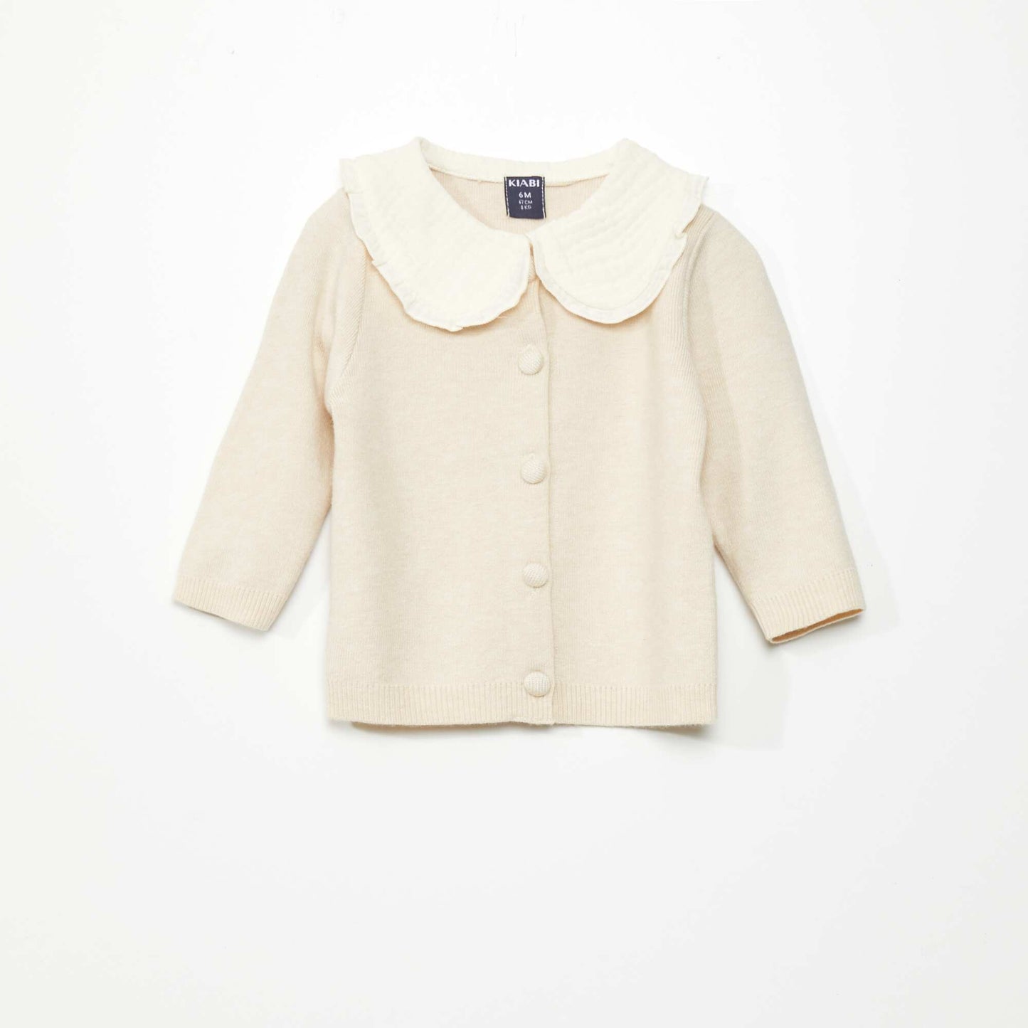 Gilet l ger avec col claudine BEIGE SAMP