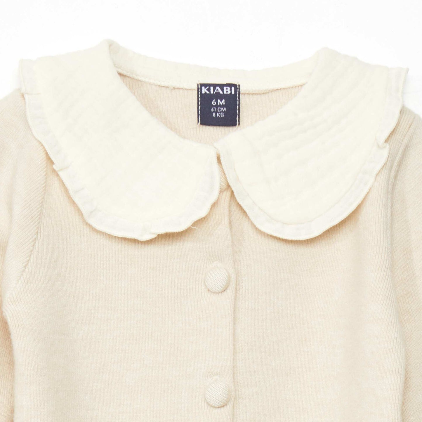 Gilet léger avec col claudine BEIGE SAMP