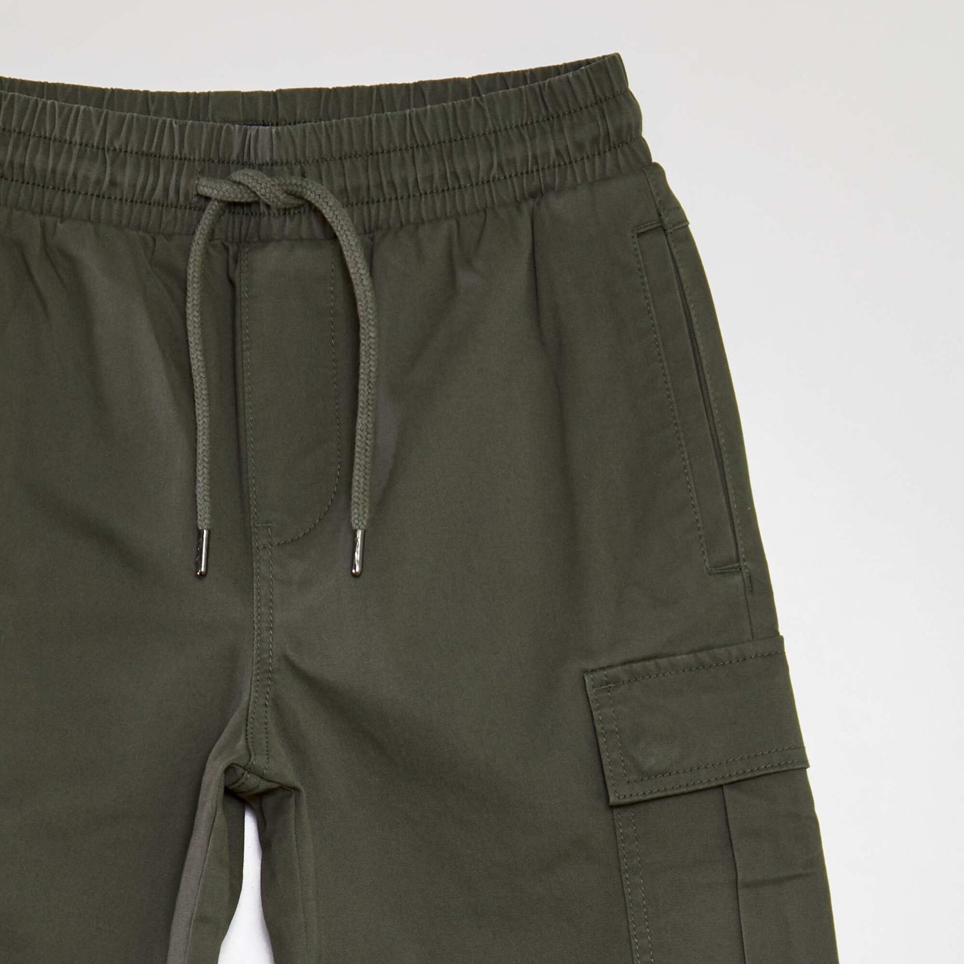 Pantalon battle avec poches rabats Kaki