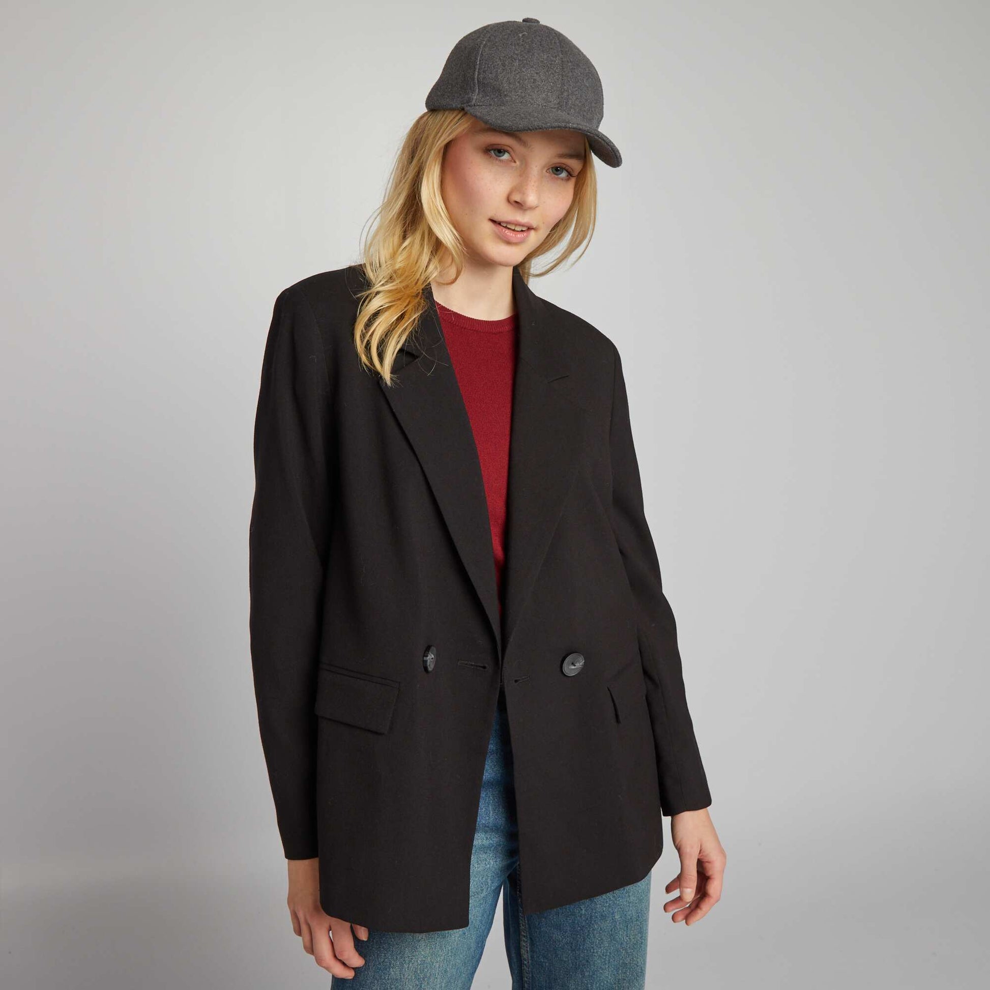 Veste blazer oversize noir