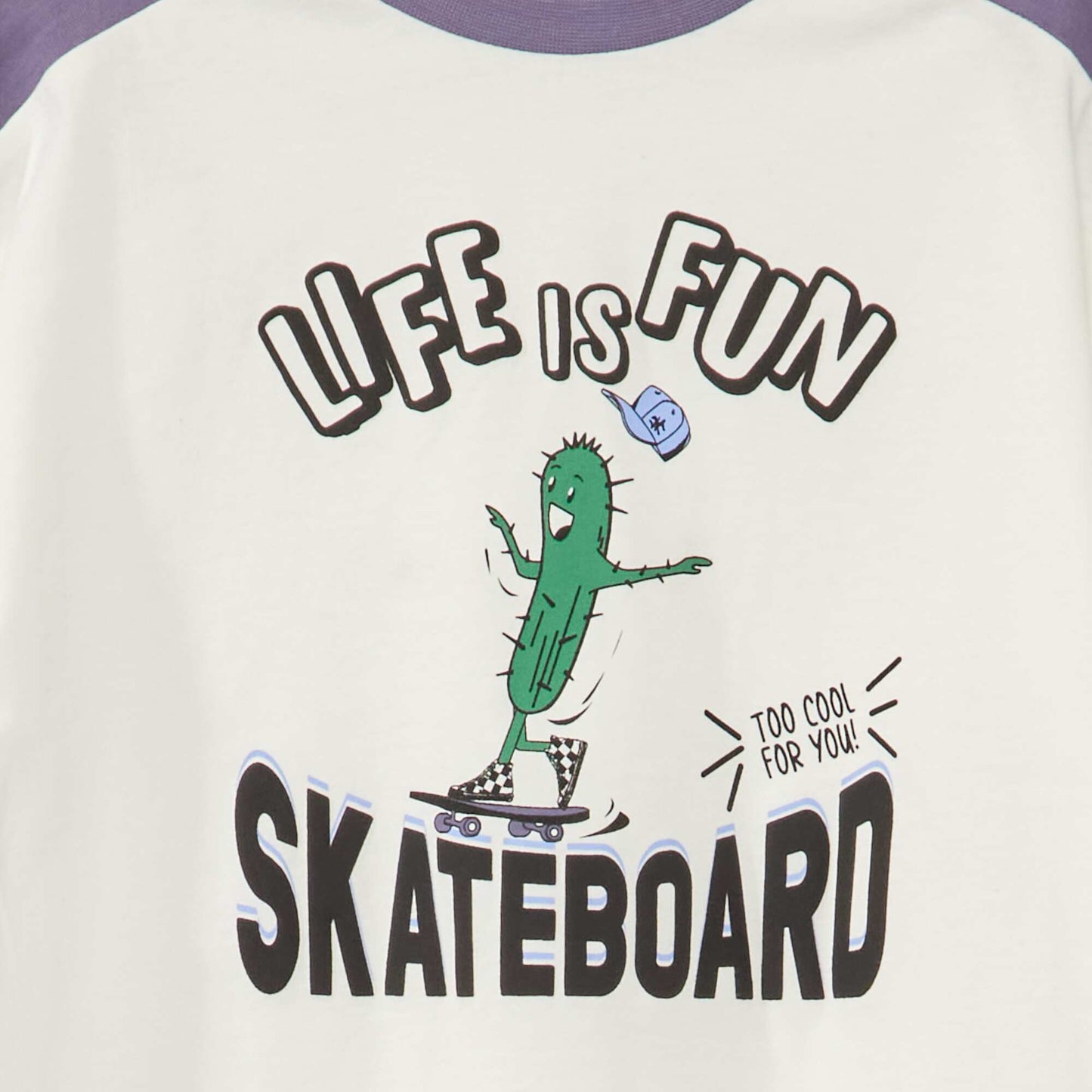 T-shirt manches courtes 'Skate' Violet