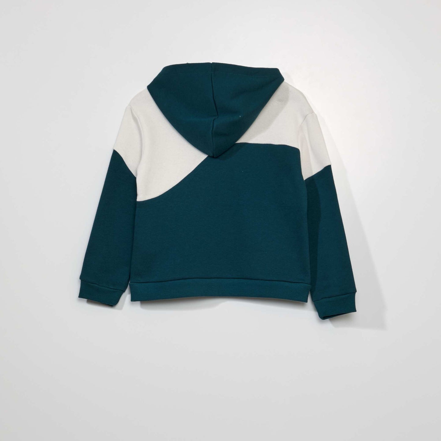 Sweat capuche 'skate park' Vert/blanc