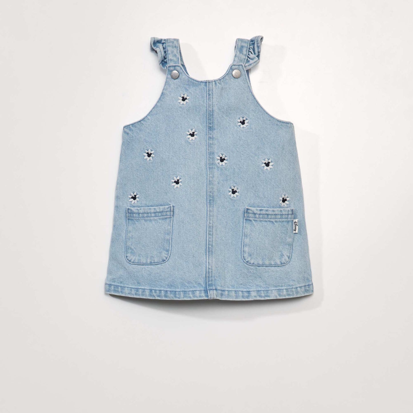 Robe salopette en denim 'Mickey' Bleu