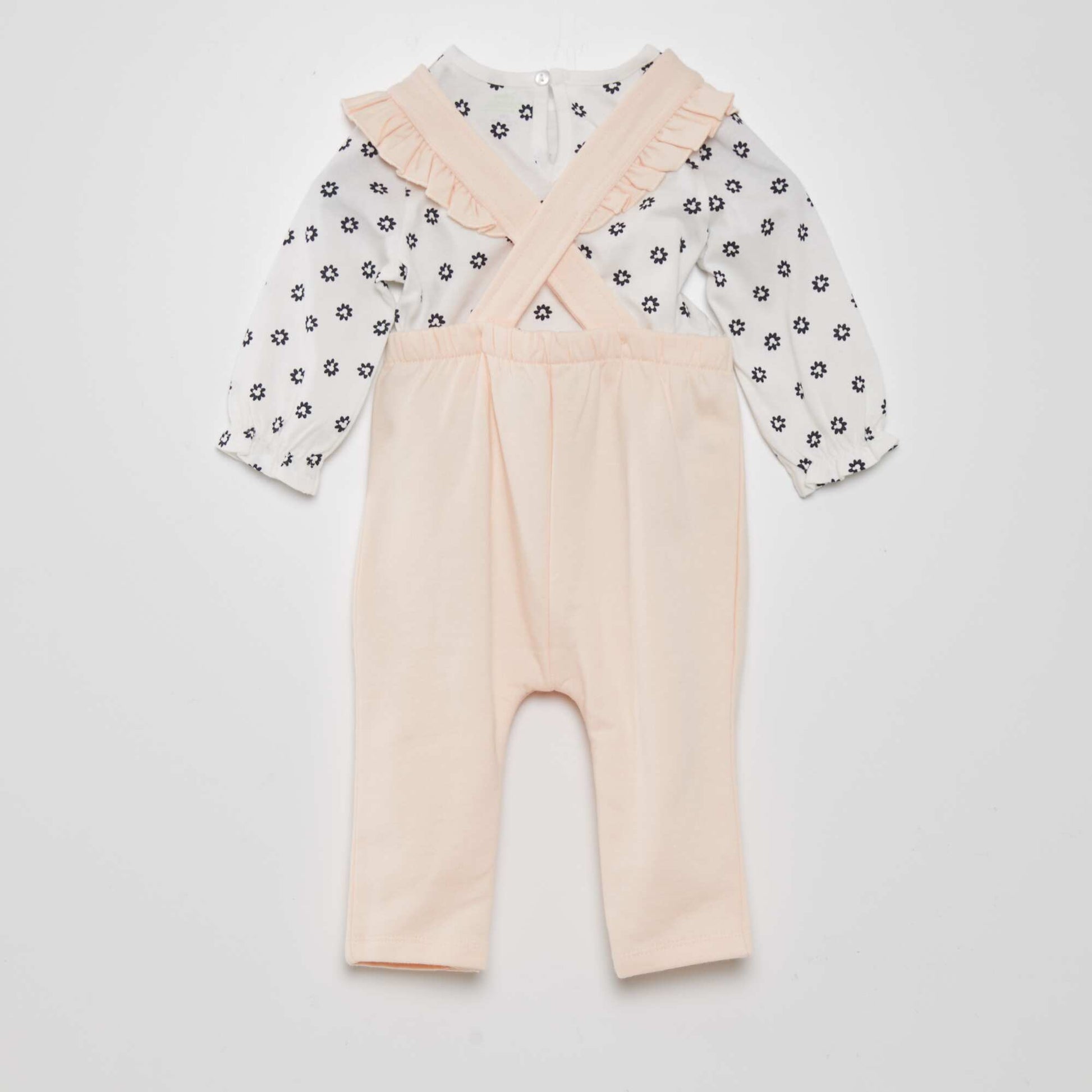 Salopette en molleton Rose